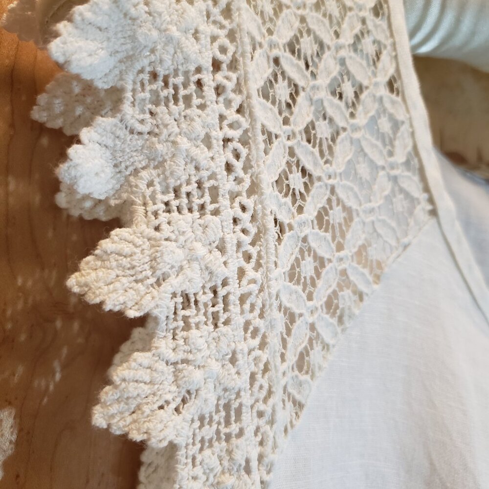 Linen and Cotton Sleeveless Top by Sunflower made in Italy - Picture 2 of 8